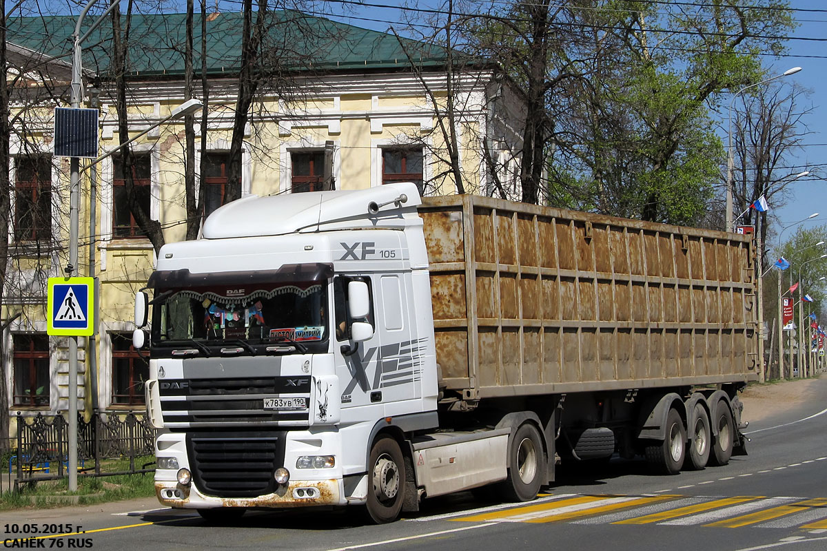 Московская область, № К 783 УВ 190 — DAF XF105 FT