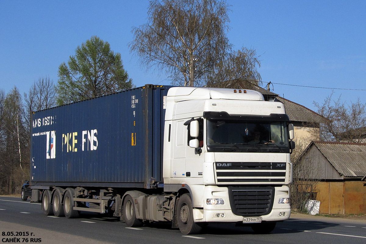 Москва, № М 339 ММ 197 — DAF XF105 FT