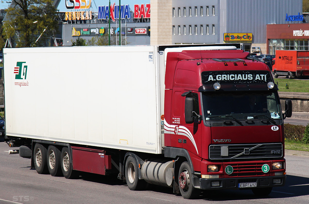 Литва, № EBF 412 — Volvo ('1993) FH12.420