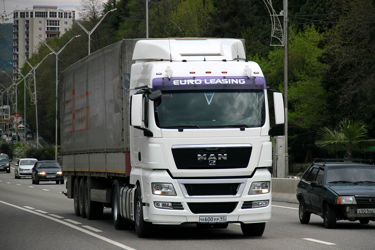 Краснодарский край, № Н 600 УР 93 — MAN TGX ('2007) (общая модель)