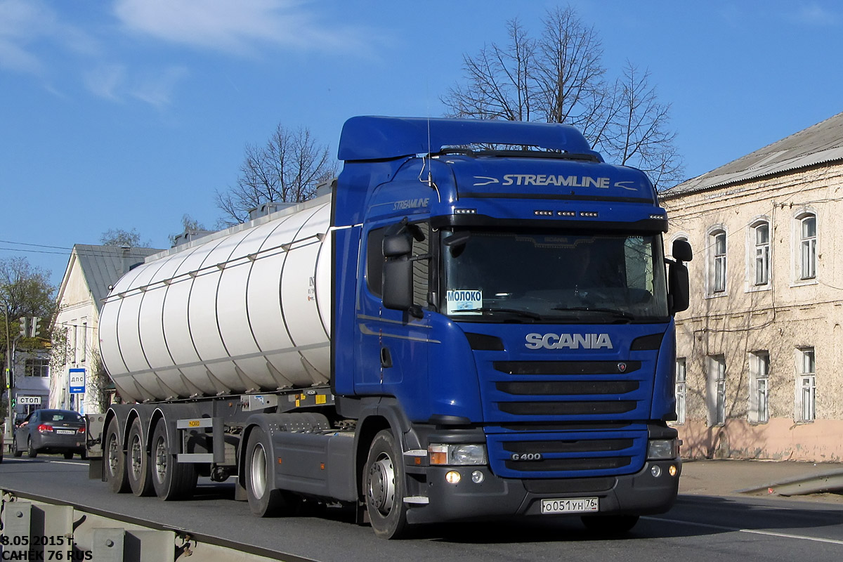 Ярославская область, № О 051 УН 76 — Scania ('2013) G400