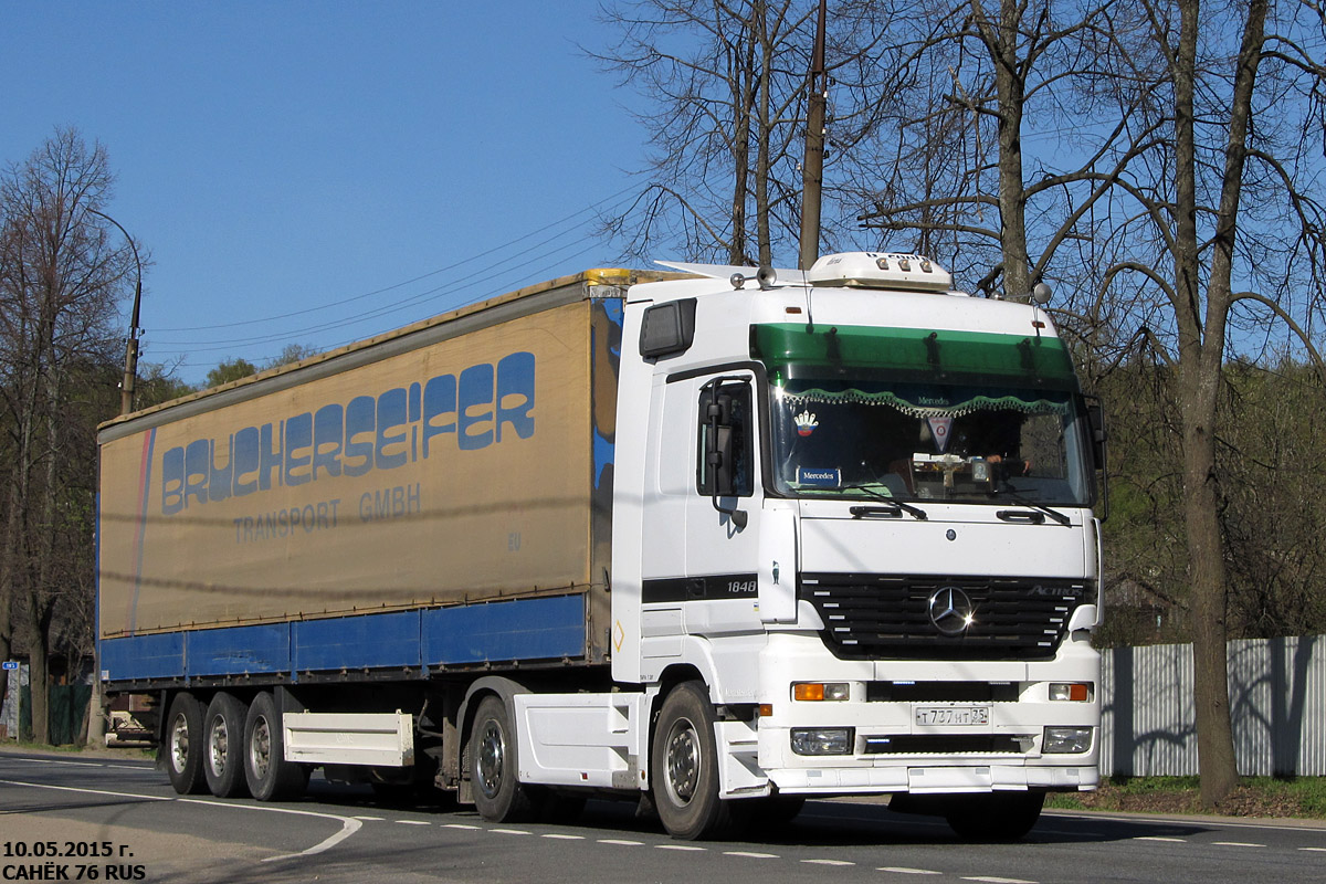 Вологодская область, № Т 737 НТ 35 — Mercedes-Benz Actros ('1997) 1848