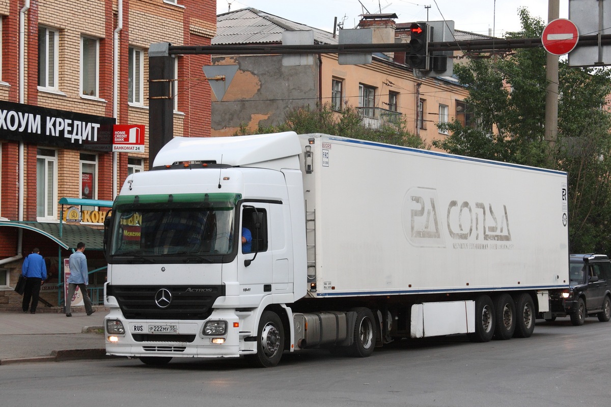 Омская область, № Р 222 МУ 55 — Mercedes-Benz Actros ('2003) 1841