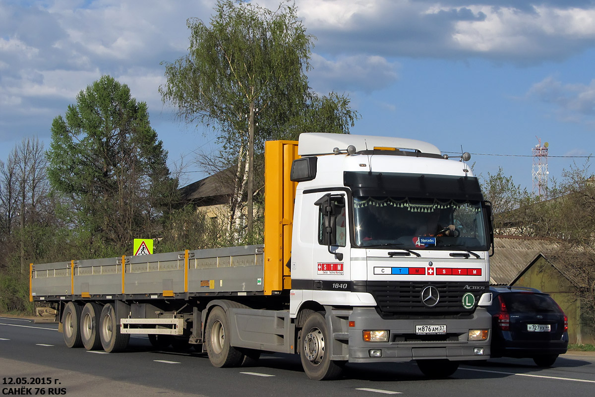 Ивановская область, № М 876 АМ 37 — Mercedes-Benz Actros ('1997) 1840