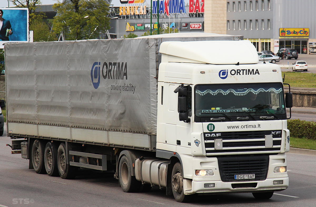 Литва, № DGE 547 — DAF XF95 FT