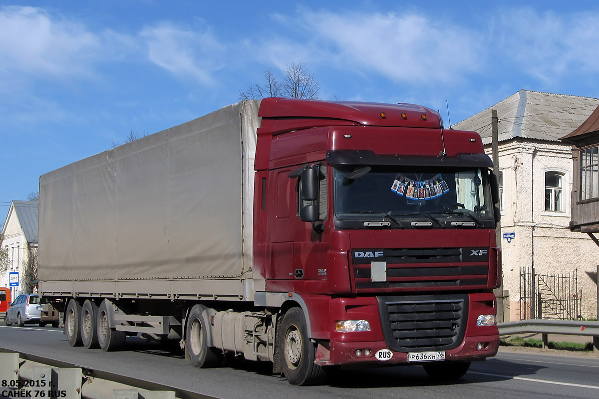 Ярославская область, № Р 636 КН 76 — DAF XF105 FT