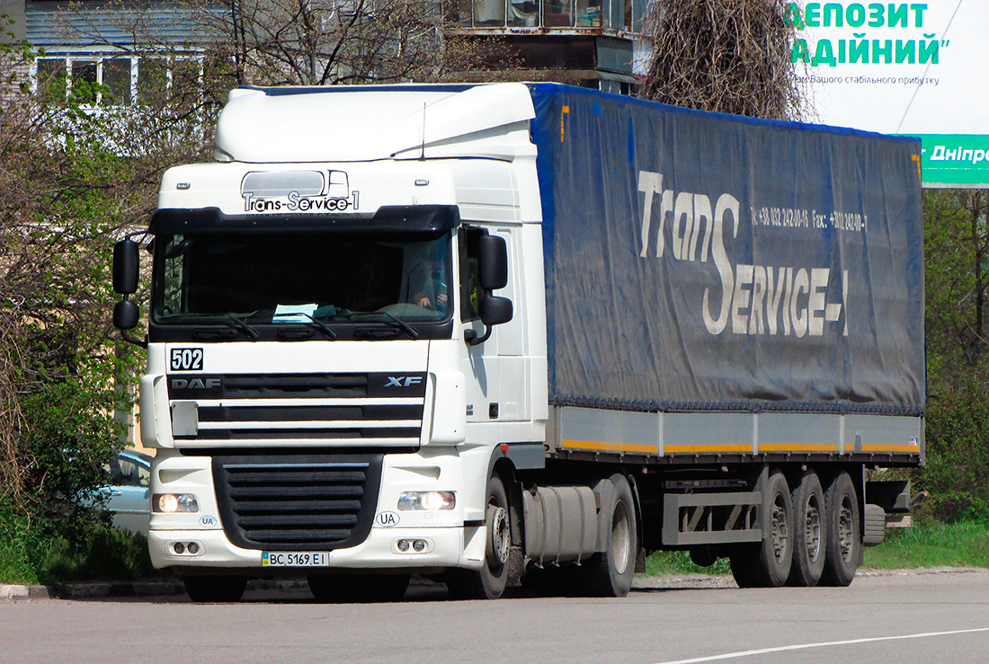 Львовская область, № 502 — DAF XF105 FT