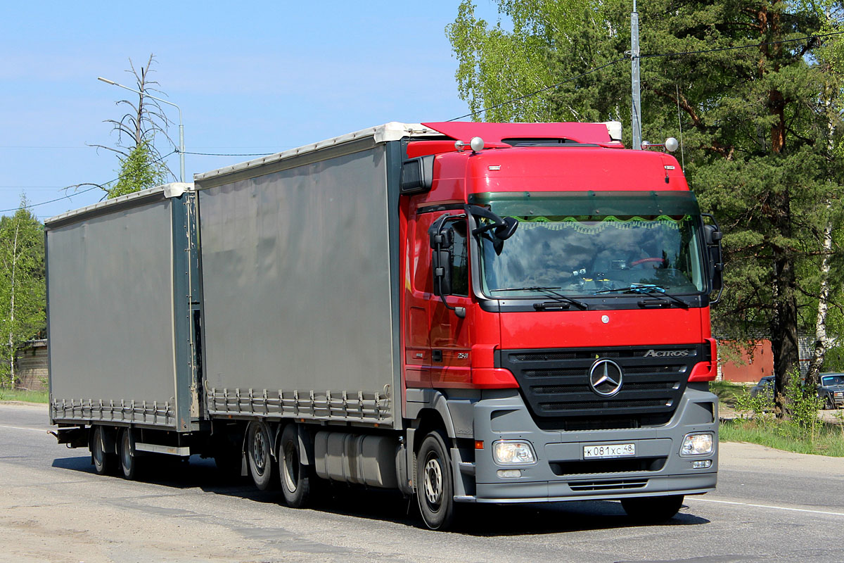 Липецкая область, № К 081 ХС 48 — Mercedes-Benz Actros ('2003) 2541