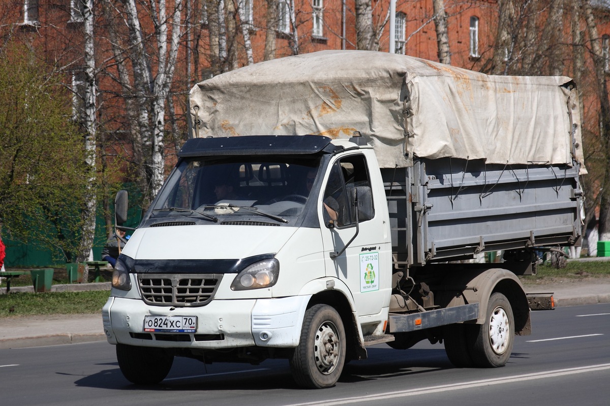 Томская область, № О 824 ХС 70 — ГАЗ-33104 "Валдай"