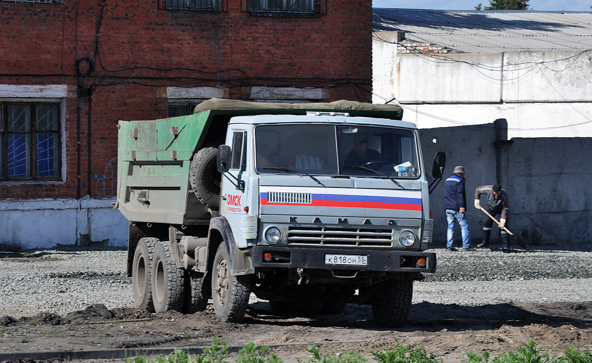 Омская область, № К 818 ОН 55 — КамАЗ-55111 [551110]