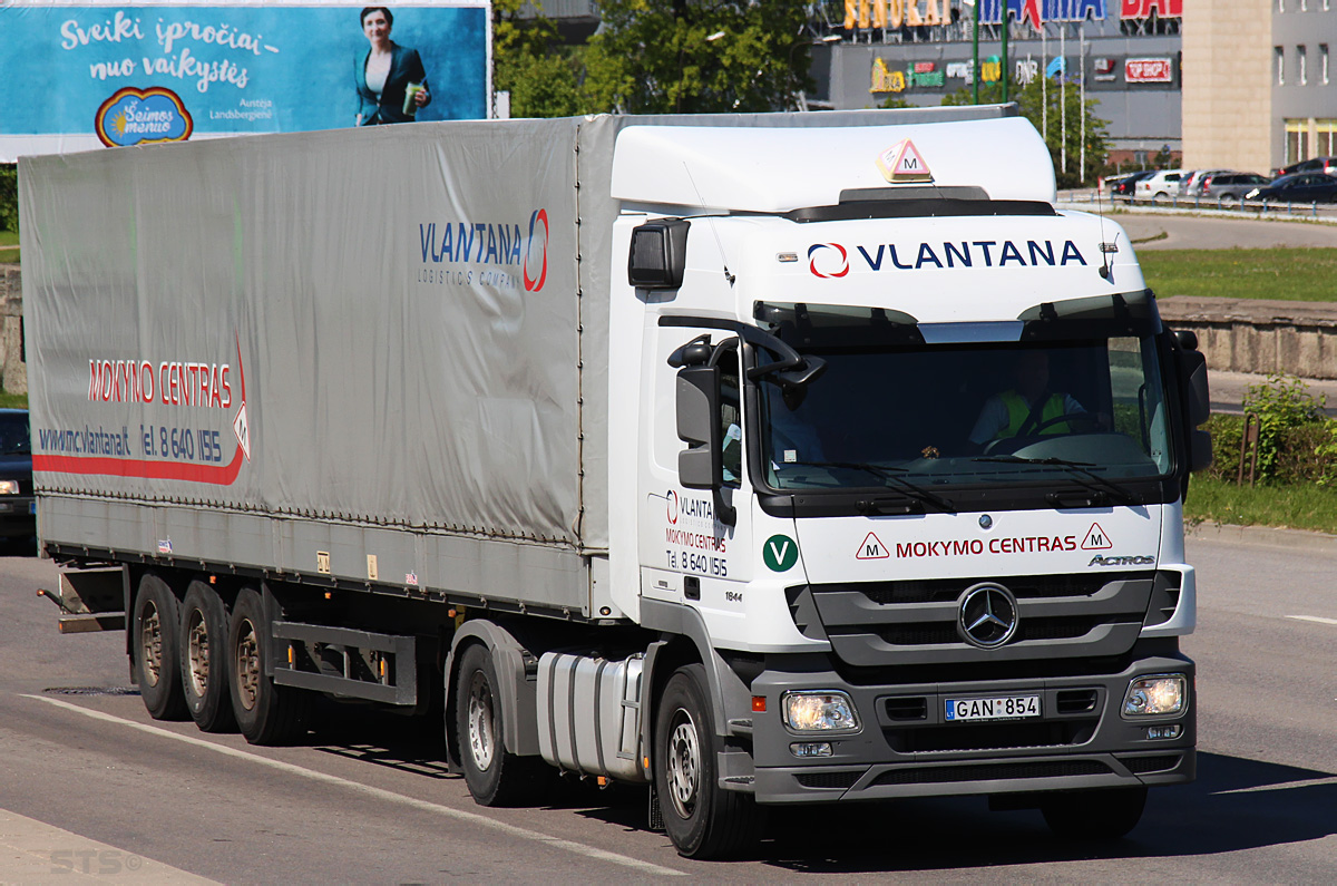 Литва, № GAN 854 — Mercedes-Benz Actros ('2009) 1844