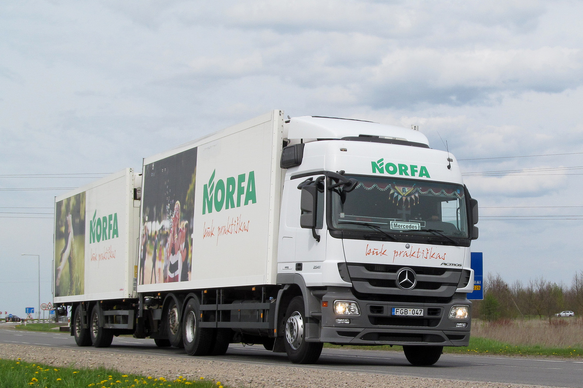 Литва, № FGB 047 — Mercedes-Benz Actros ('2009) 2541