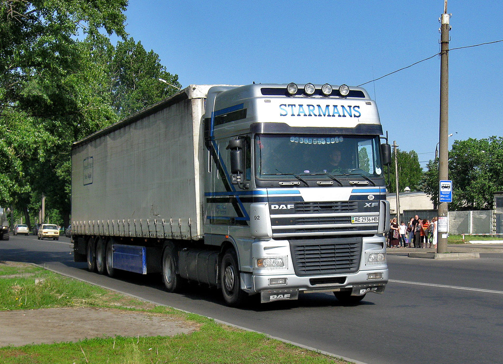 Днепропетровская область, № АЕ 2936 НВ — DAF XF95 FT