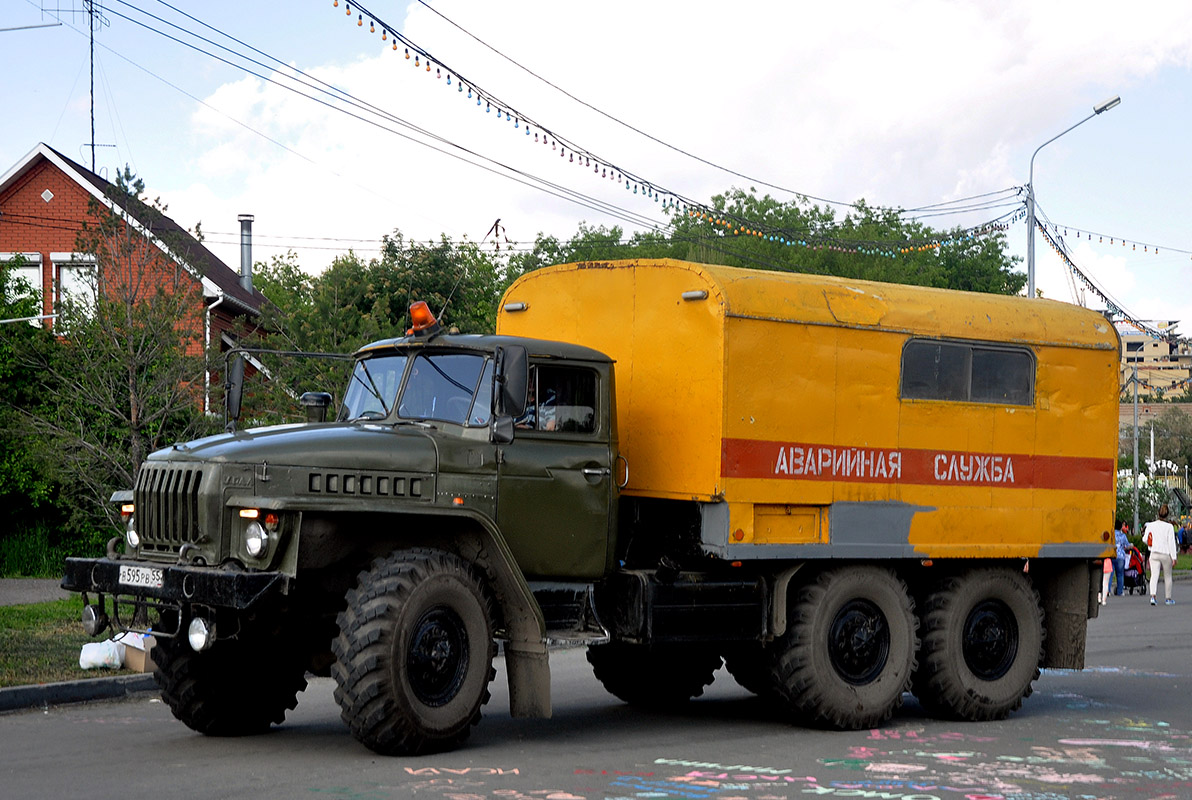 Омская область, № В 595 РВ 55 — Урал-4320-01