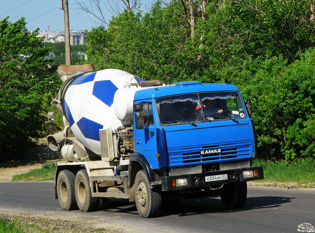 Нижегородская область, № Х 034 МУ 52 — КамАЗ-53229-15 [53229R]