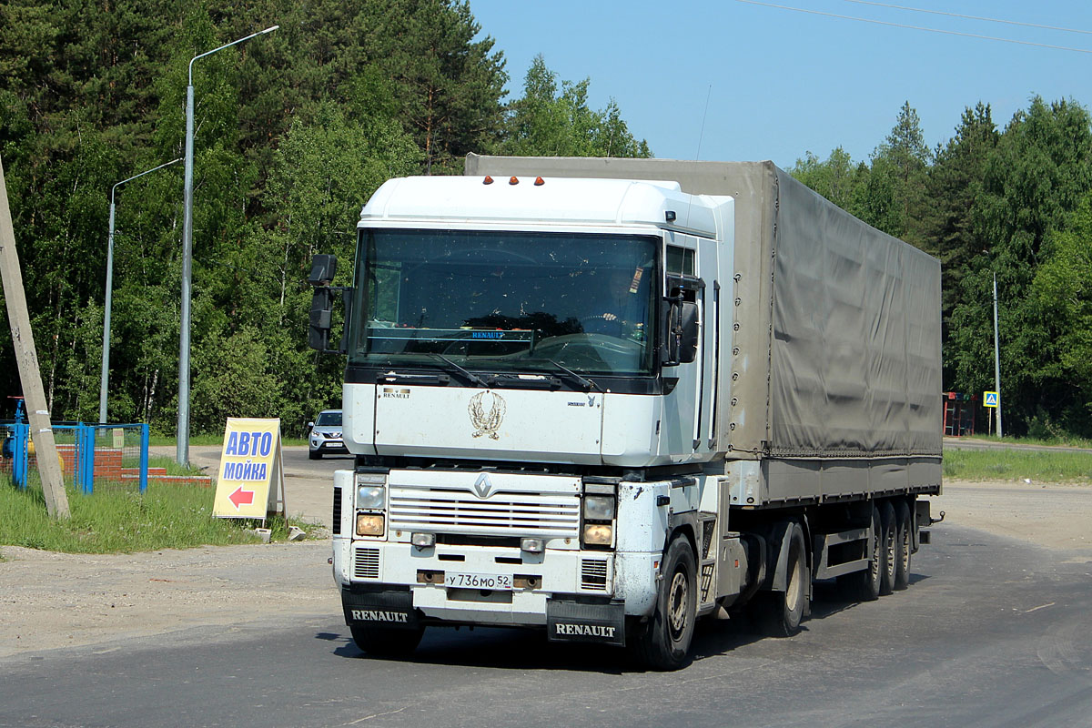 Нижегородская область, № У 736 МО 52 — Renault Magnum Integral ('1997)