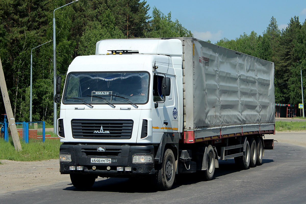 Волгоградская область, № А 646 УМ 134 — МАЗ-5440A9