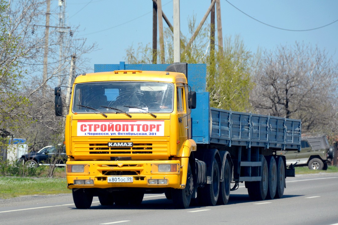 Карачаево-Черкесия, № А 801 ОС 09 — КамАЗ-65116 [651160]