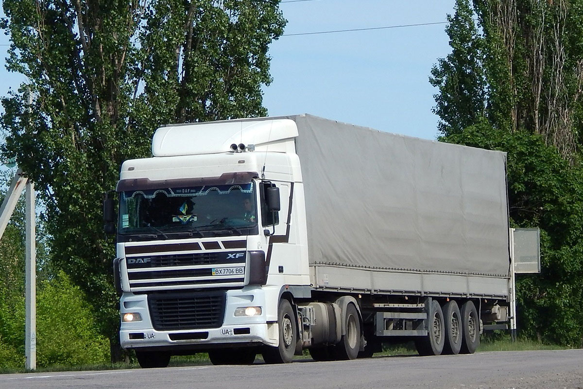 Хмельницкая область, № ВХ 7706 ВВ — DAF XF95 FT