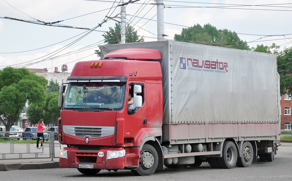 Свердловская область, № В 022 ВУ 196 — Renault Premium ('2006)