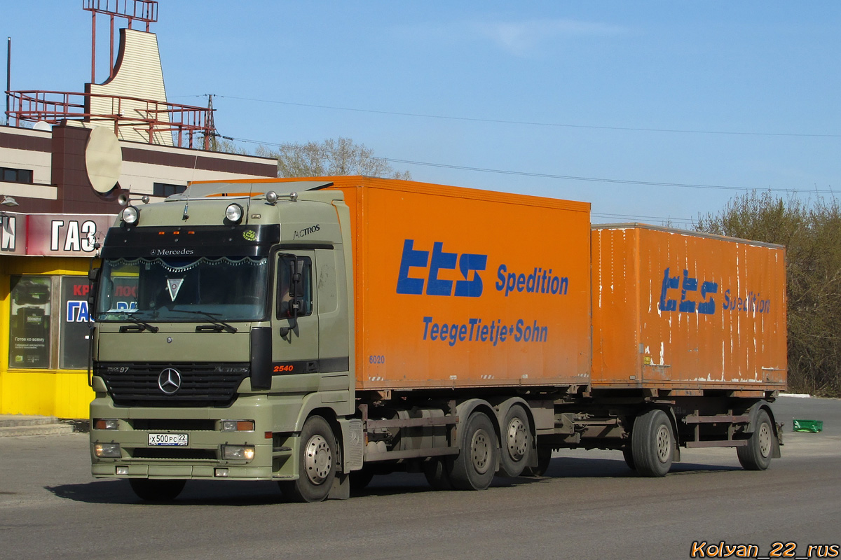 Алтайский край, № Х 500 РС 22 — Mercedes-Benz Actros ('1997) 2540