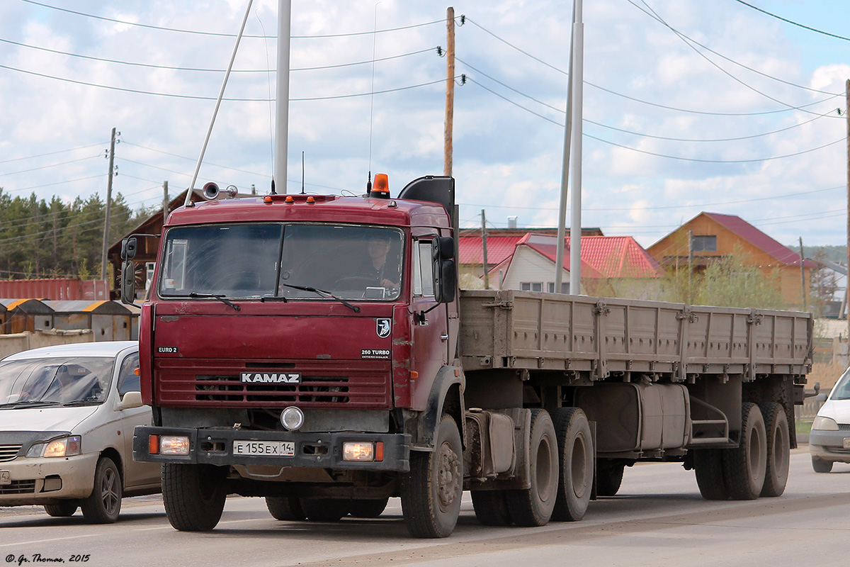 Саха (Якутия), № Е 155 ЕХ 14 — КамАЗ-54115 (общая модель)