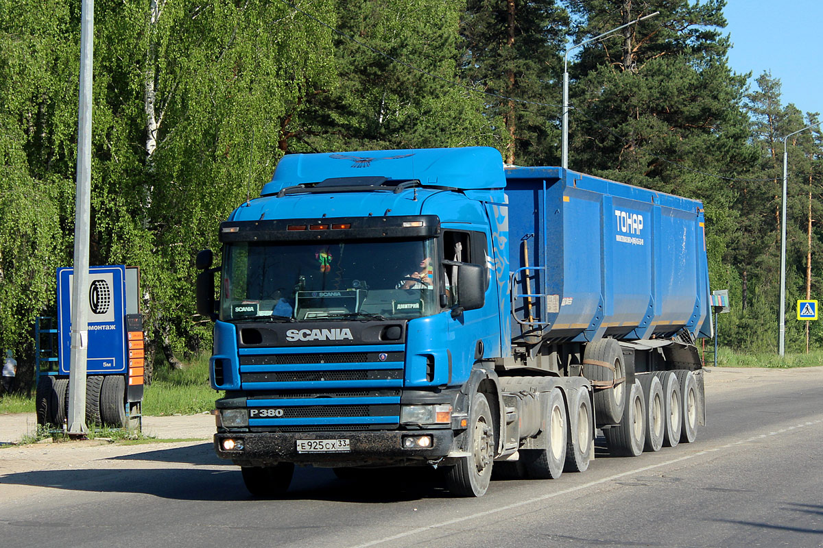 Владимирская область, № Е 925 СХ 33 — Scania ('1996) P380