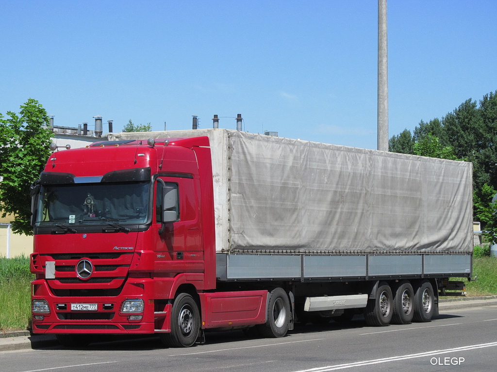 Москва, № Т 412 МЕ 777 — Mercedes-Benz Actros ('2009) 1844