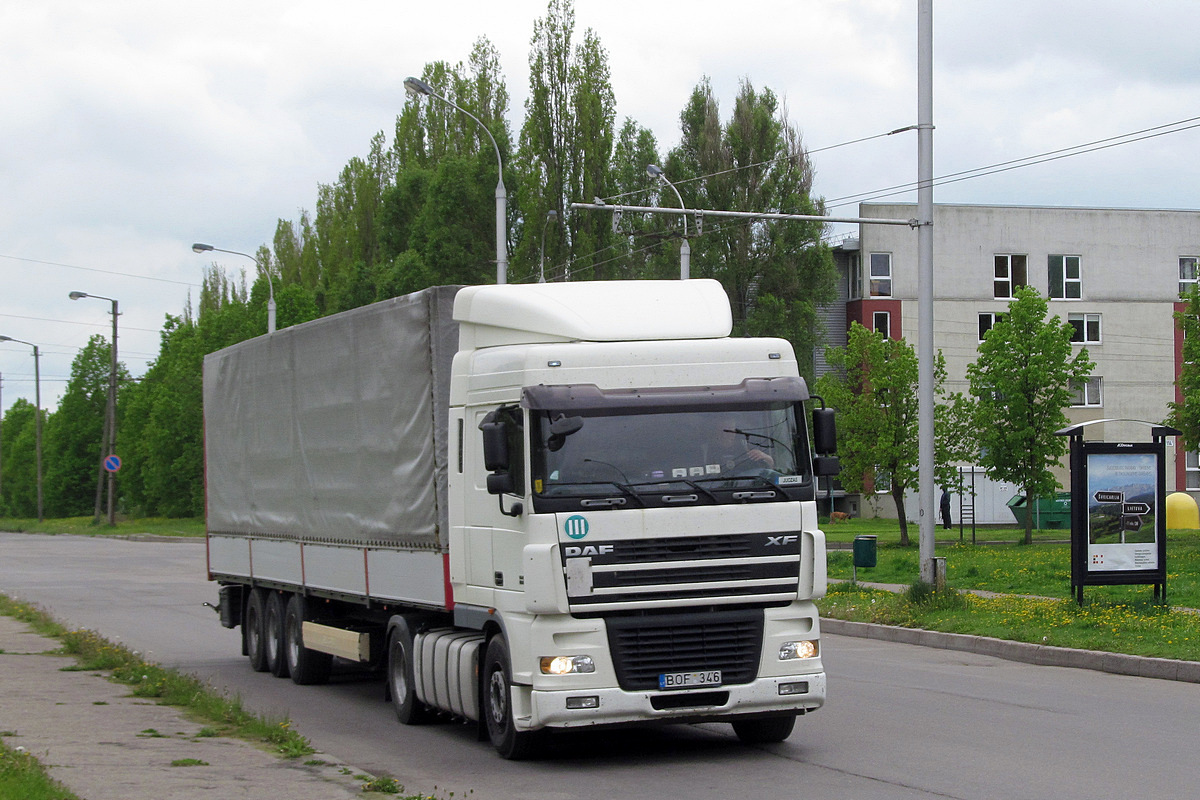 Литва, № BOF 346 — DAF XF95 FT