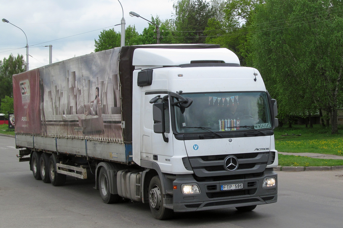 Литва, № FTP 586 — Mercedes-Benz Actros ('2009) 1836