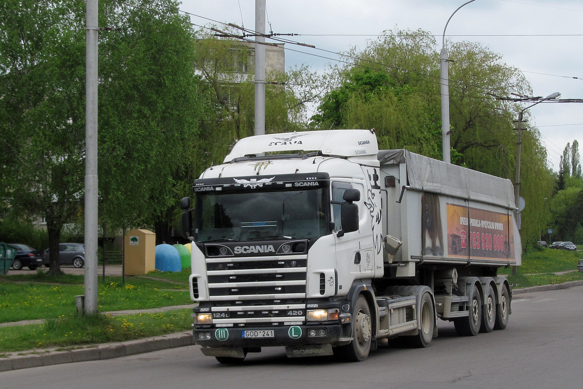 Литва, № GOD 241 — Scania ('1996) R124L