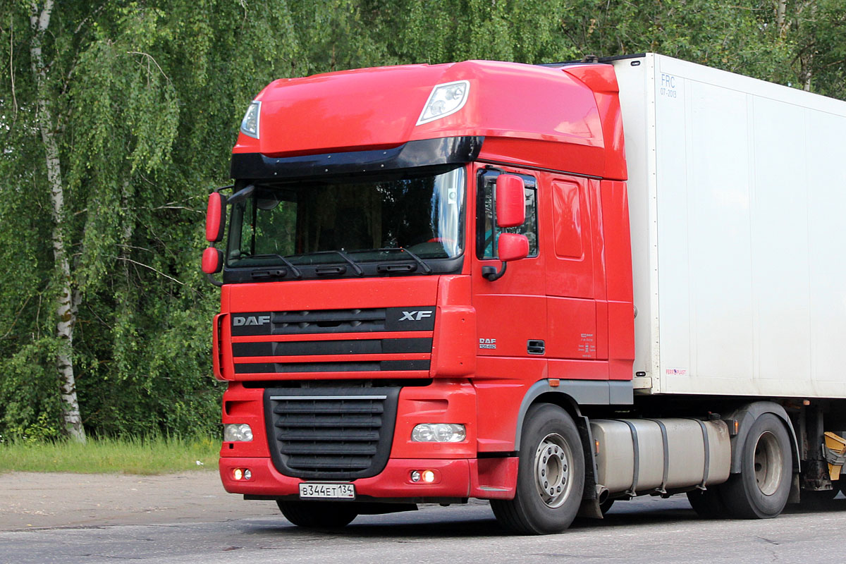 Волгоградская область, № В 344 ЕТ 134 — DAF XF105 FT