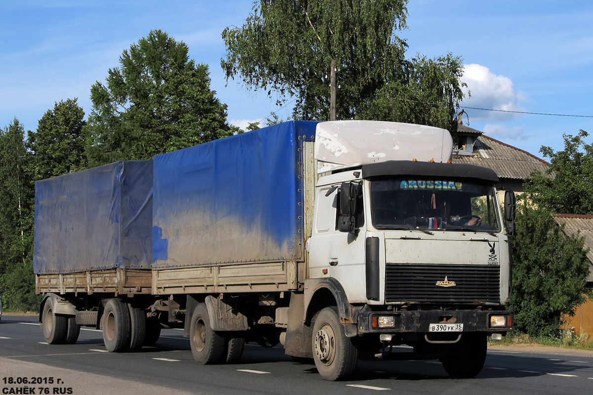 Вологодская область, № В 390 УК 35 — МАЗ-533603