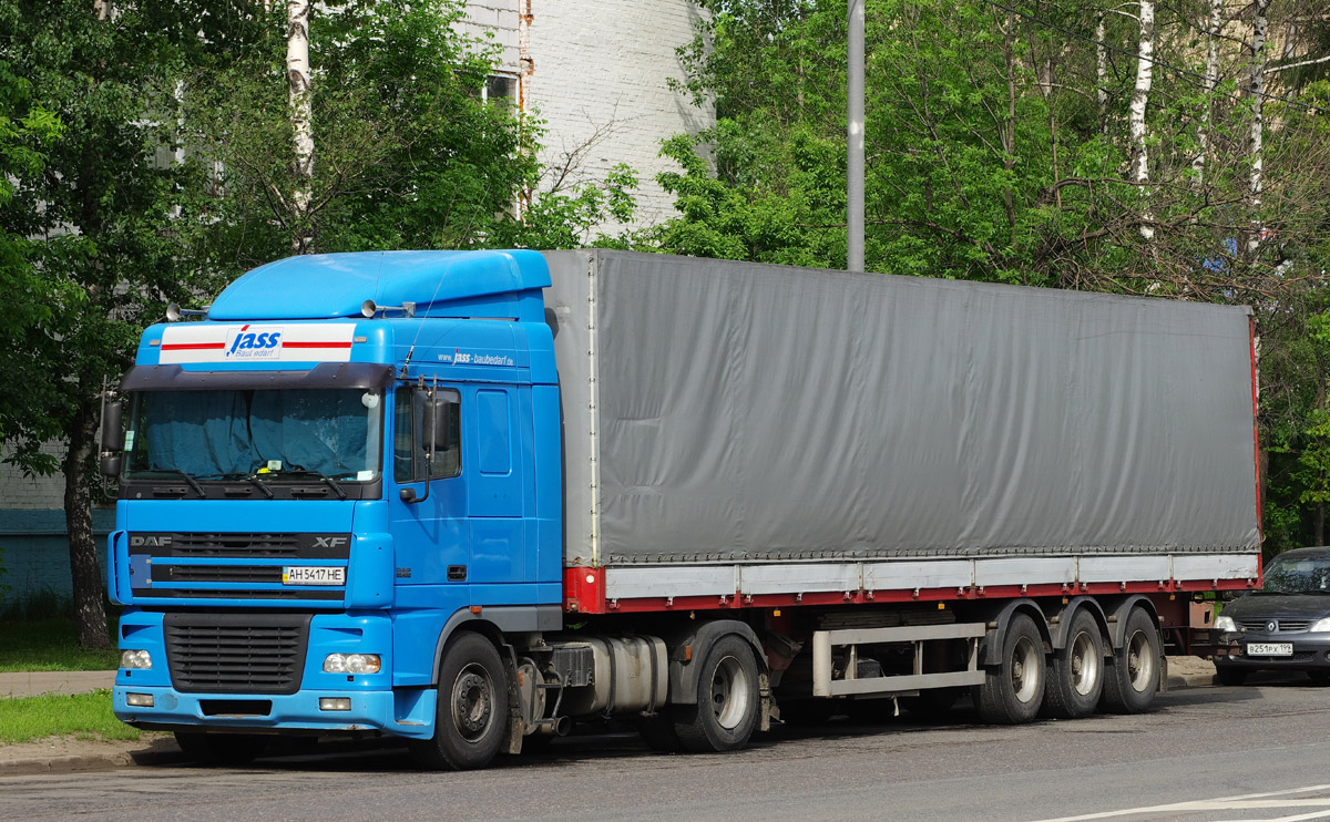 Донецкая область, № AH 5417 HE — DAF XF95 FT