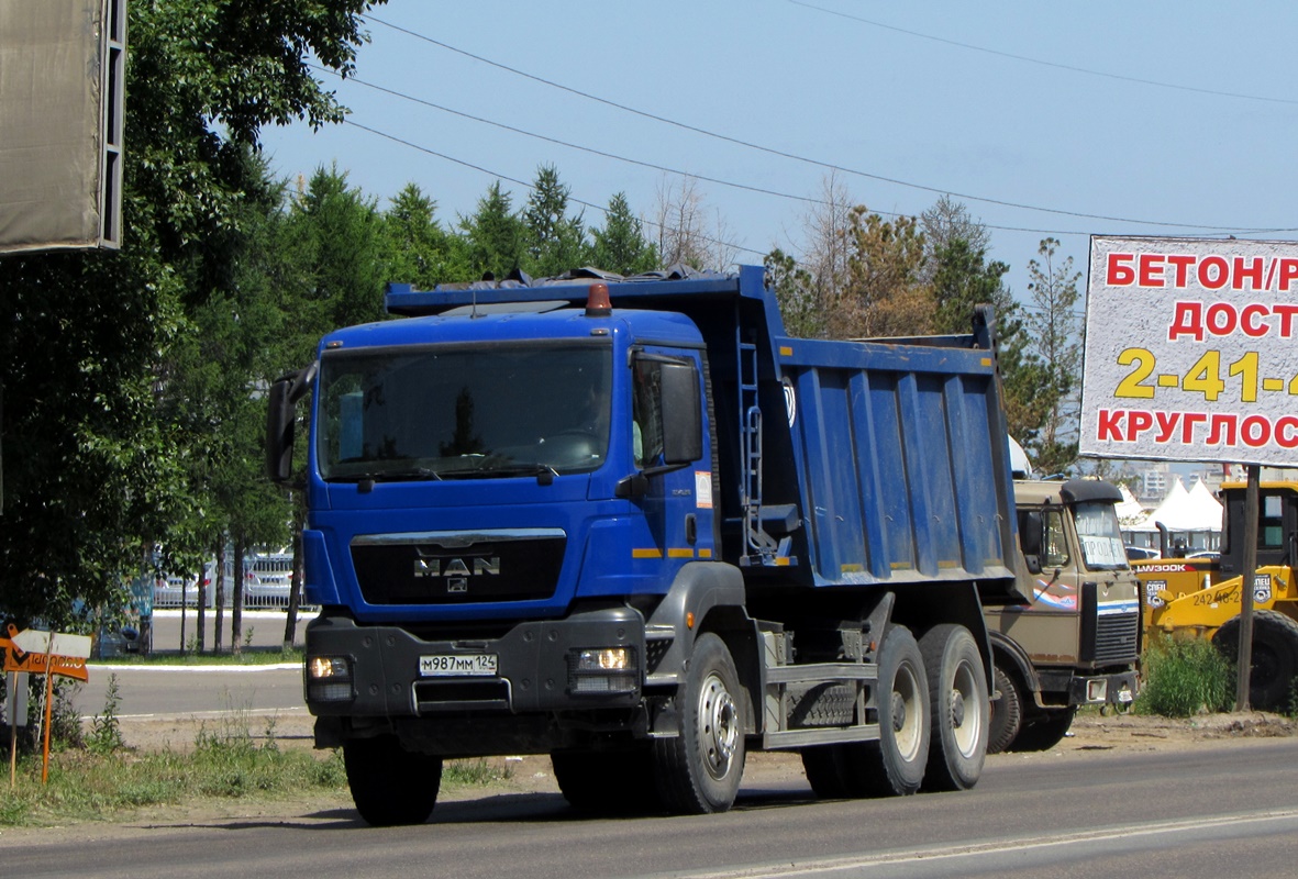 Красноярский край, № М 987 ММ 124 — MAN TGS ('2007) 40.390