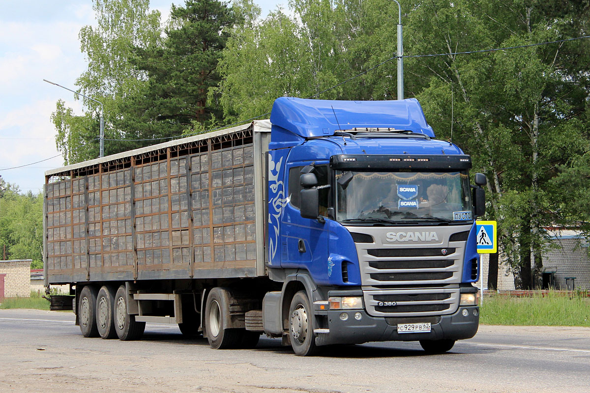 Рязанская область, № С 929 РВ 62 — Scania ('2009) G380