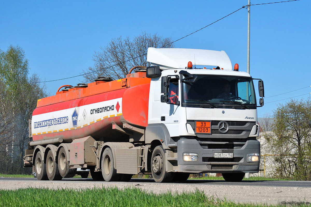 Нижегородская область, № К 087 ОУ 152 — Mercedes-Benz Axor 1835 [Z9M]