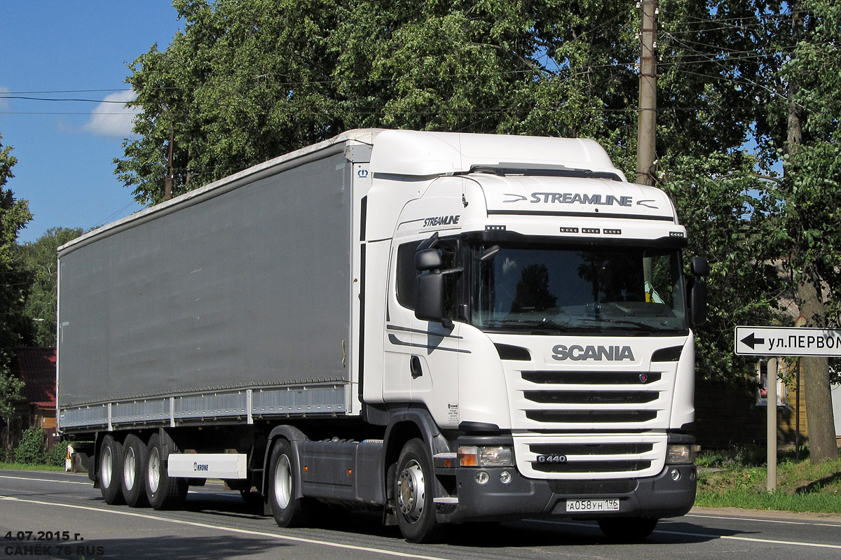 Свердловская область, № А 058 УН 196 — Scania ('2009) G440