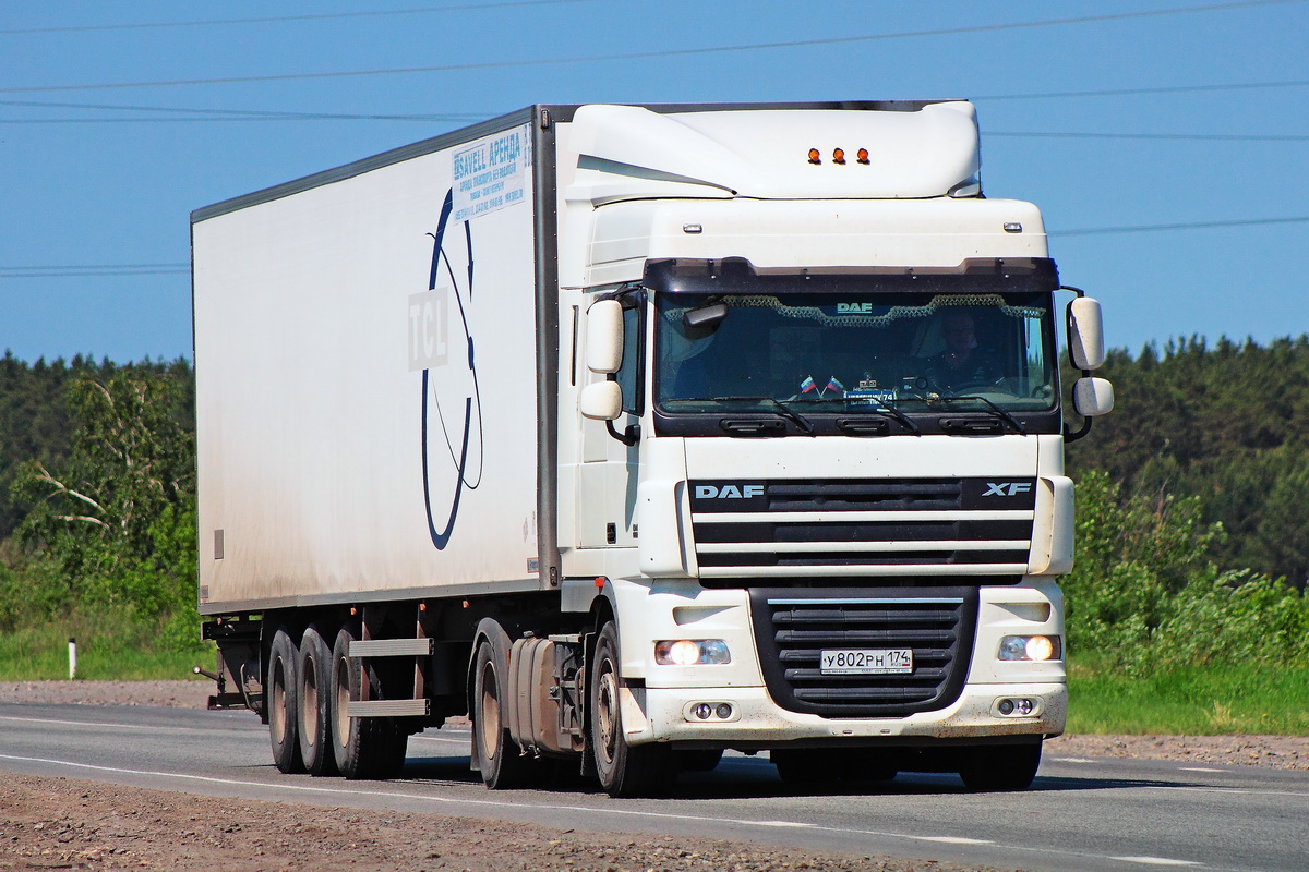 Челябинская область, № У 802 РН 174 — DAF XF105 FT