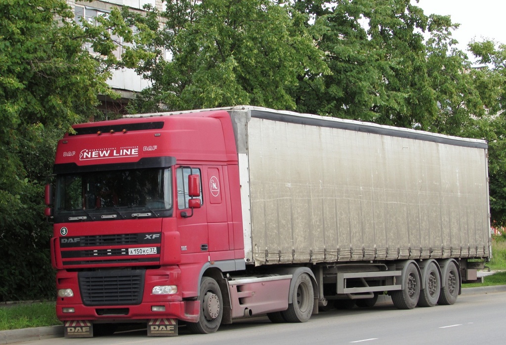 Ивановская область, № А 150 КС 37 — DAF XF95 FT