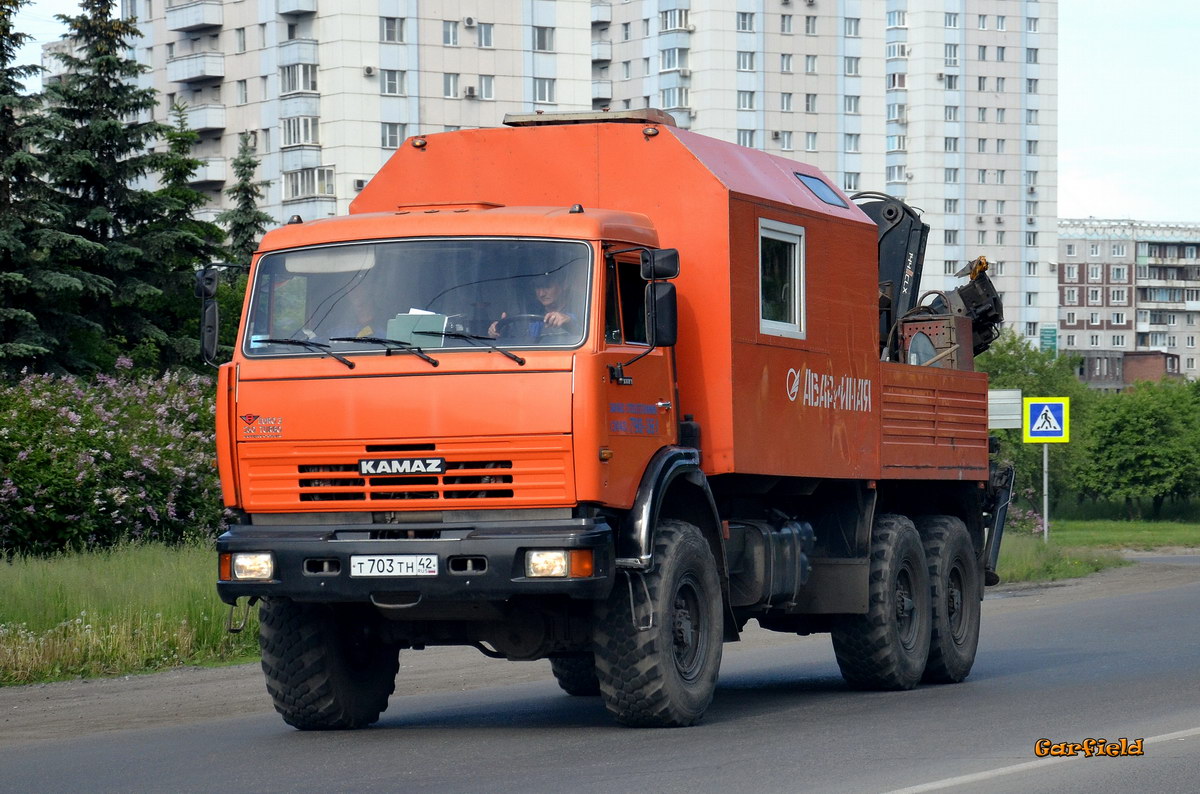 Кемеровская область, № Т 703 ТН 42 — КамАЗ-43118-15 [43118R]