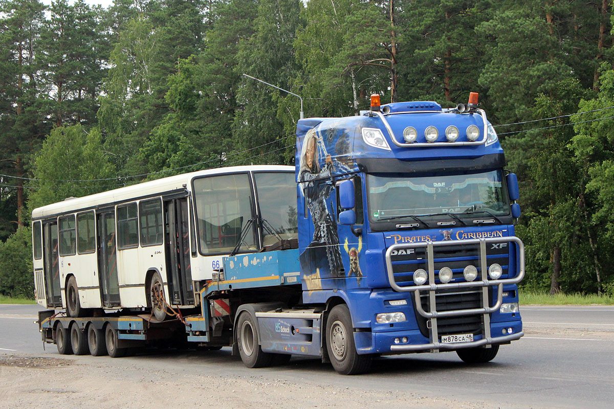 Липецкая область, № М 878 СА 48 — DAF XF105 FT