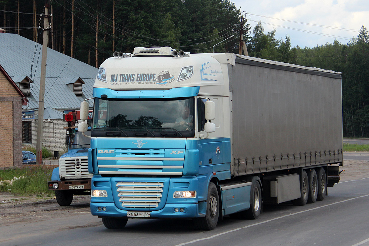 Воронежская область, № Х 863 УС 36 — DAF XF105 FT