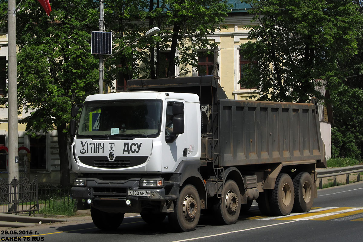 Ярославская область, № А 100 ВМ 76 — Renault Kerax