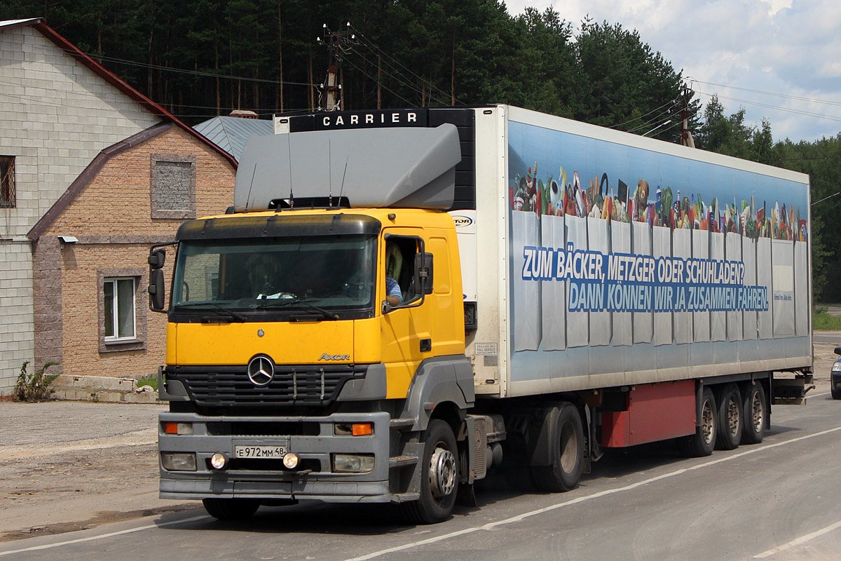 Липецкая область, № Е 972 ММ 48 — Mercedes-Benz Axor 1835