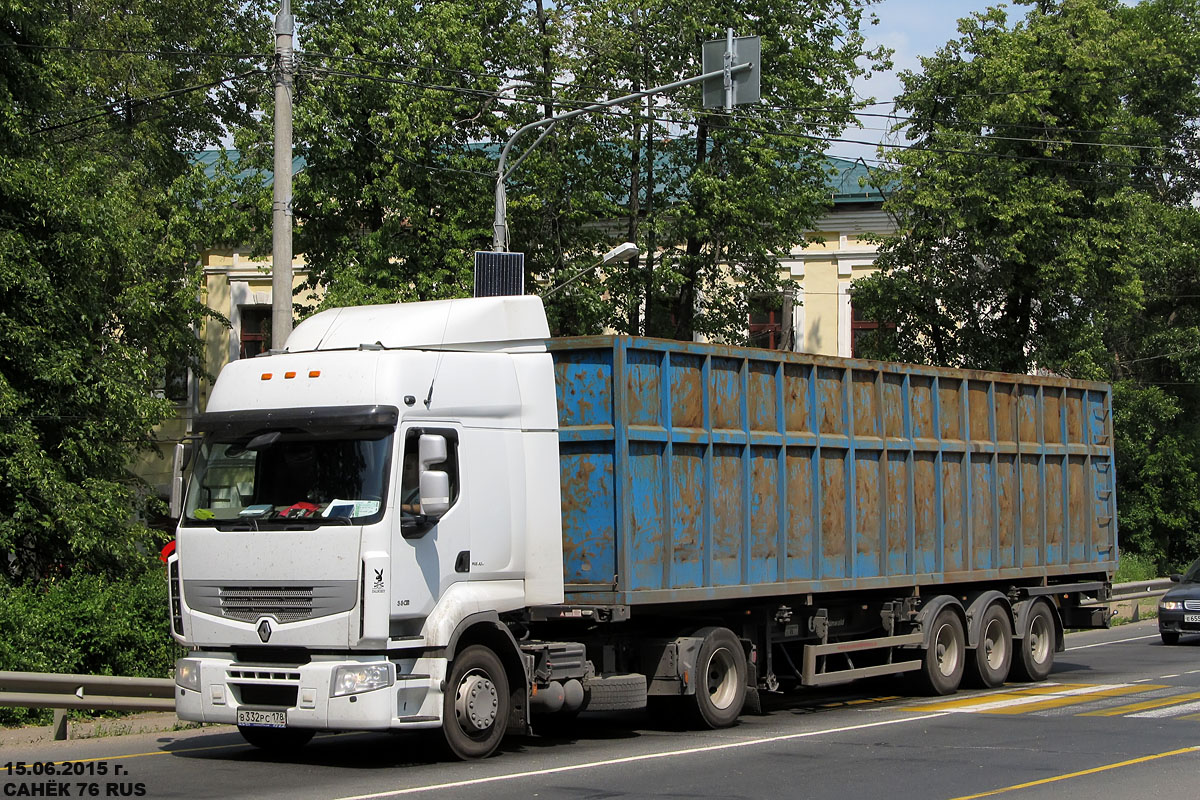 Санкт-Петербург, № В 332 РС 178 — Renault Premium ('2006) [X9P]