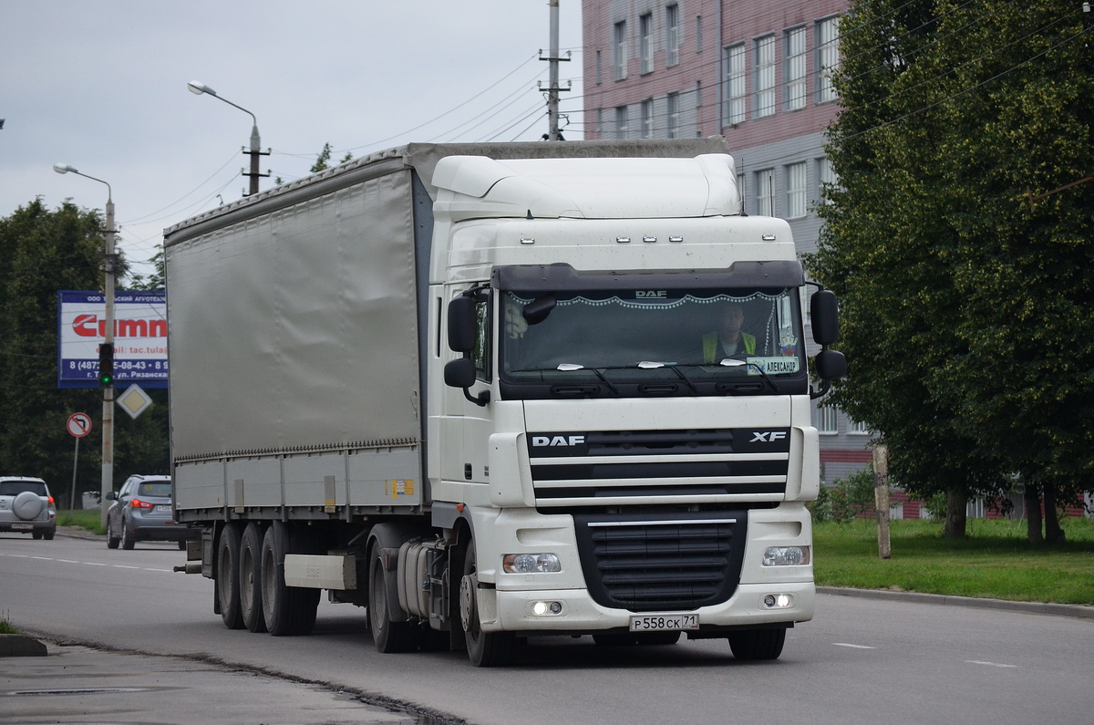 Тульская область, № Р 558 СК 71 — DAF XF105 FT