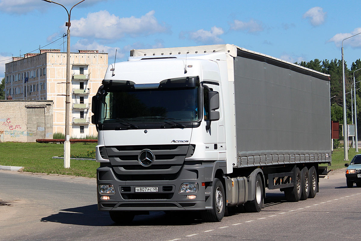 Липецкая область, № Н 807 РС 48 — Mercedes-Benz Actros ('2009) 1844