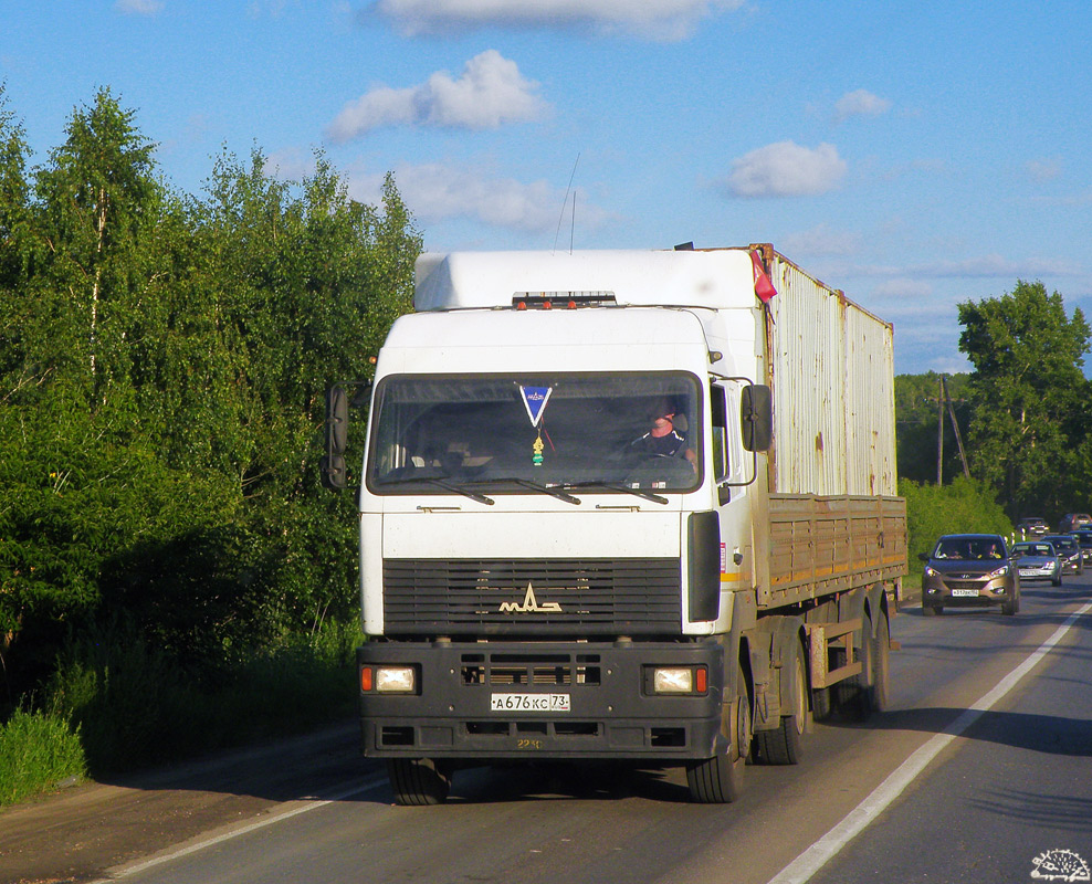 Ульяновская область, № А 676 КС 73 — МАЗ-5440A8