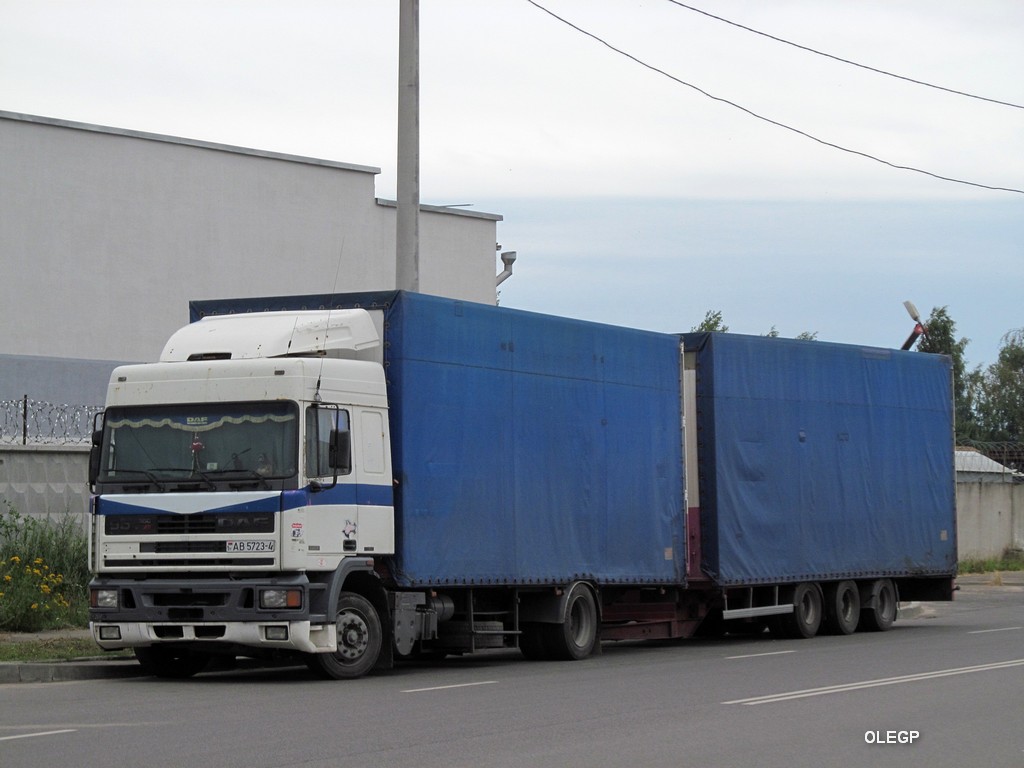 Гродненская область, № АВ 5723-4 — DAF 95 FA